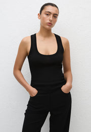 Ribbed Tank - Black - Matteau